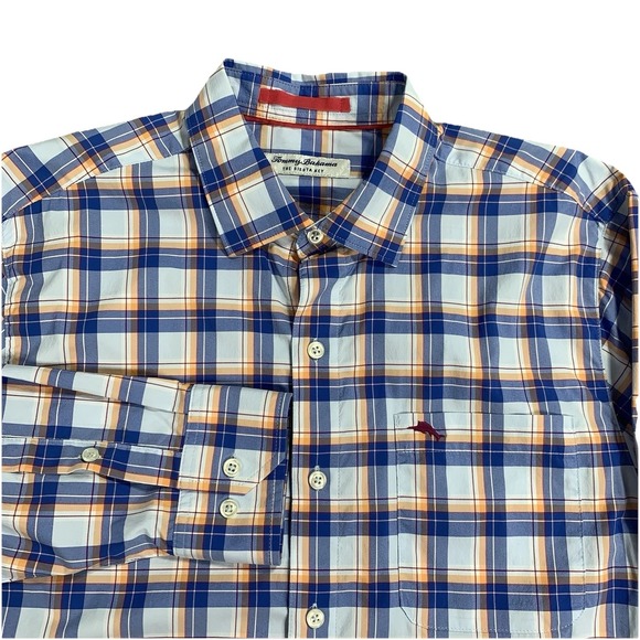Tommy Bahama Other - Tommy Bahama Siesta Key Plaid Stretch Button Down Shirt Mens M